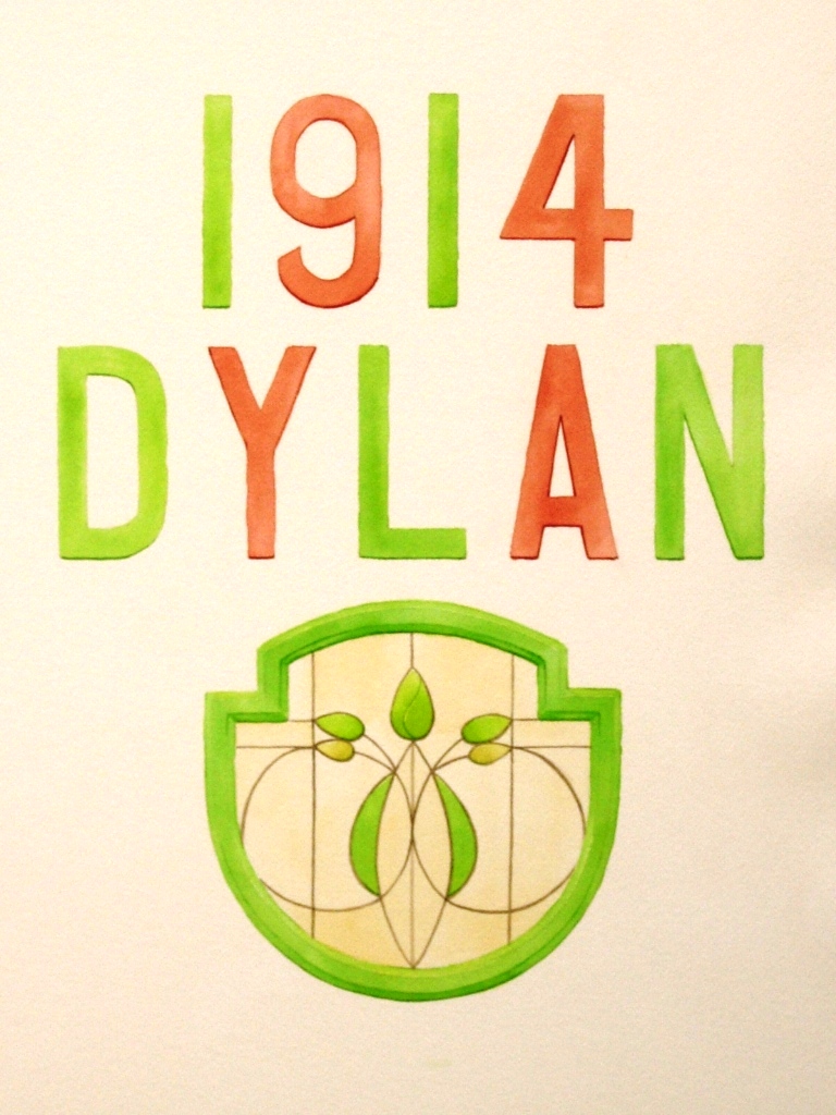 'Dylan 1914' watercolour on paper (2014)