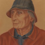 'Charles Fisher: Writer' pastel on paper, 50 x 40 cm (2003-04)