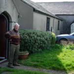 Arthur Giardelli outside his house, Warren, Pembrokeshire, 6 April 2007