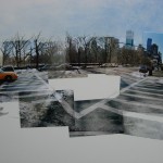 'New York Crossway: Central Park' watercolour and photocollage on paper (2003/07)