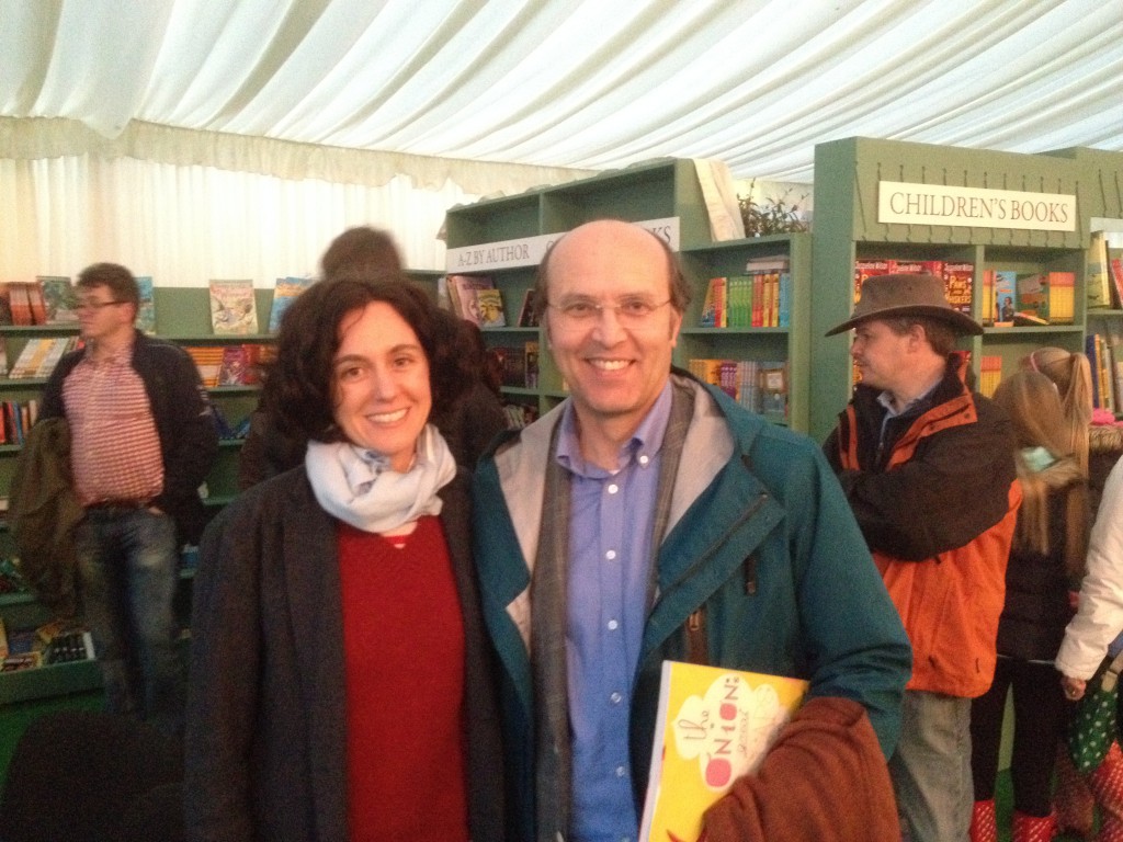 Twenty-four years on: Sara Fanelli and Ceri Thomas, Hay Festival, 2014