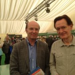 Thirty-four years on: Ceri Thomas and Leonardo expert Martin Kemp, Hay Festival, May 2015
