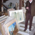 Ivor Davies in his studio, Penarth, 21 September 2009