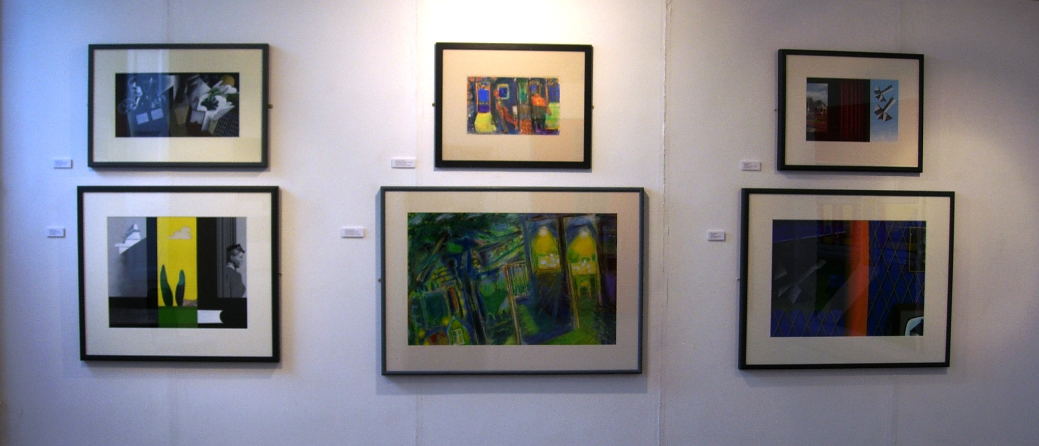 Works on paper: two Ernest Zoboles flanked by four Ken Elias pictures, 2006
